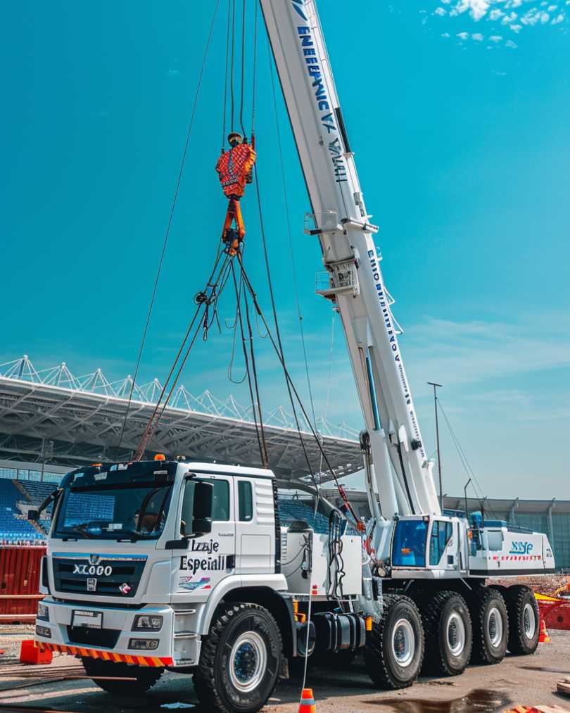 Specialized lifting with high-tonnage crane